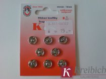 stiskací knoflíky stříbrný