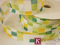 Stuha s drátem kostky 25 mm